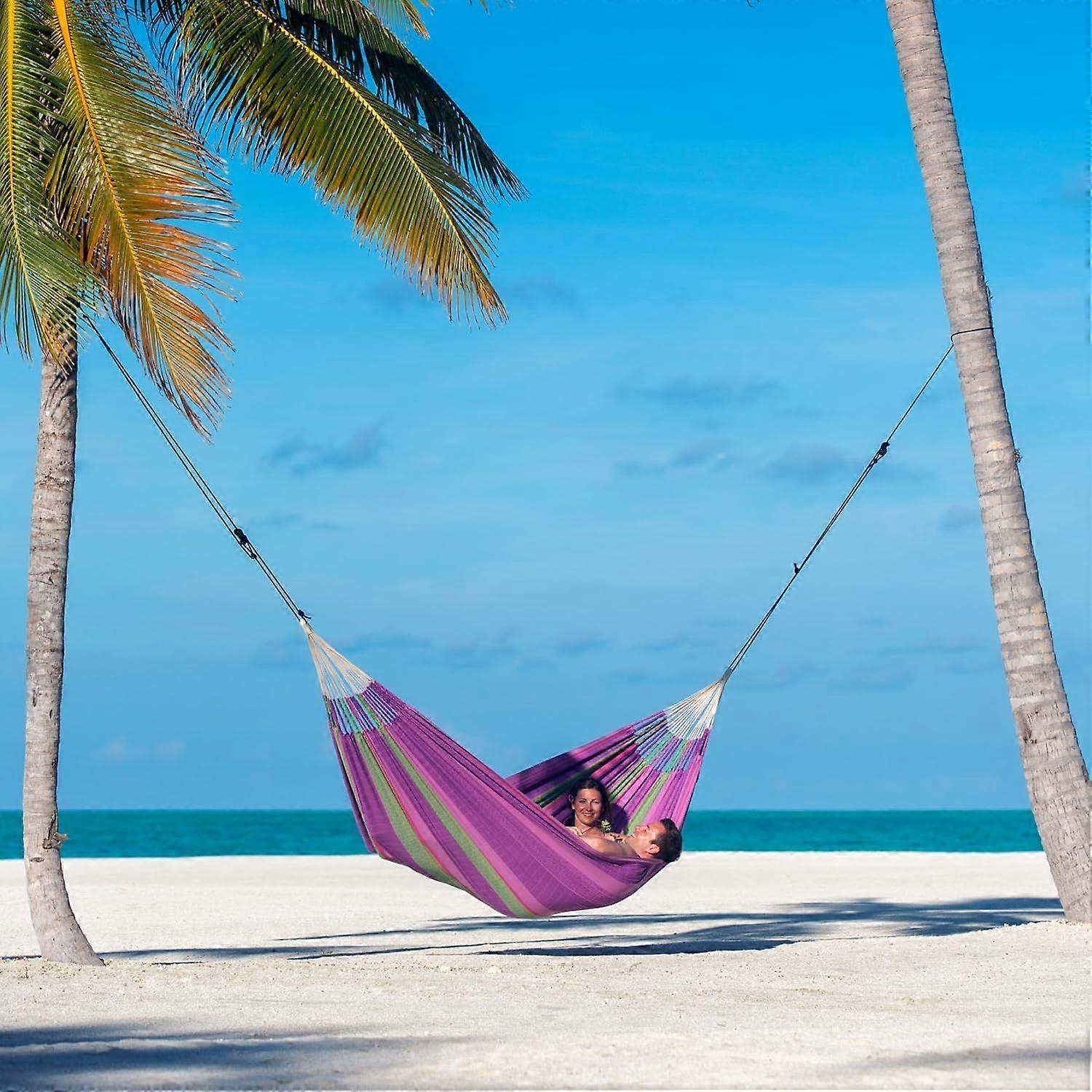 Black - Tree and Pole Suspension Set for Hammocks