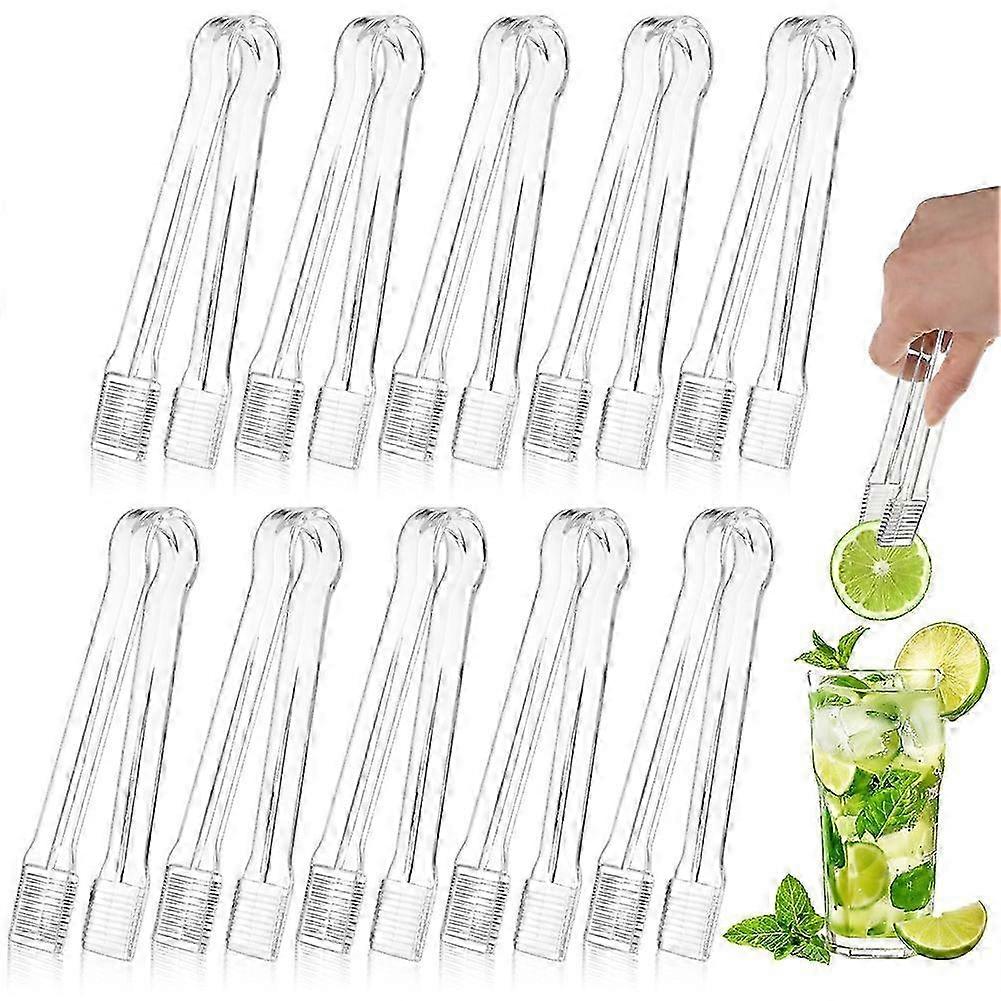 10 PCS Serving Tongs,Clear Kitchen Small Serving Utensils