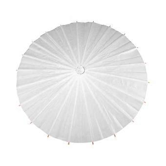 Oil Paper Umbrella Solid Colored Umbrella Chinese Paper Umbrellas Paper Parasol for Photography Props and Decoration White