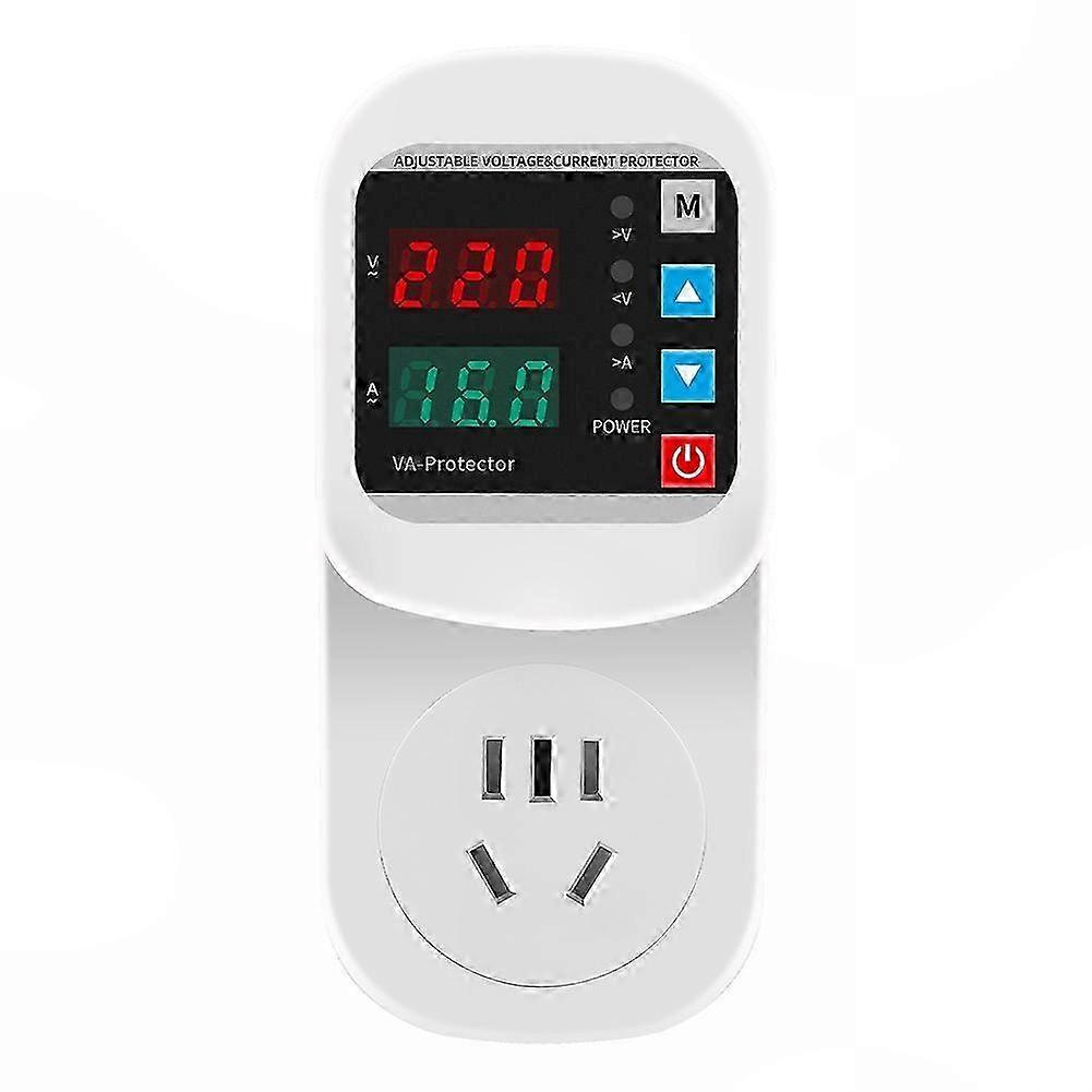Adjustable Voltage Control EU Plug Surge Protector Socket, AC 220V