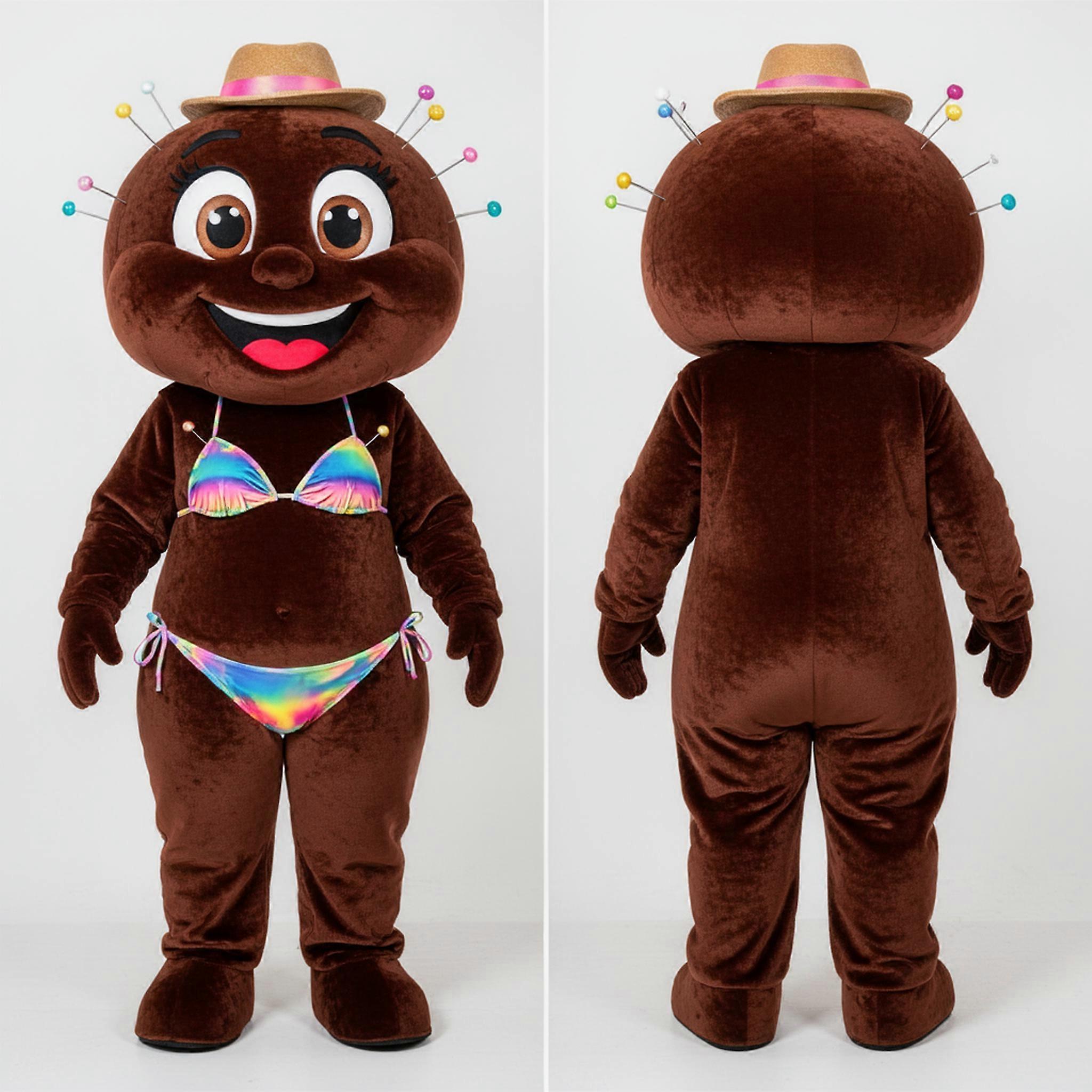 MASTICOT Brown Velvety Steak Mascot