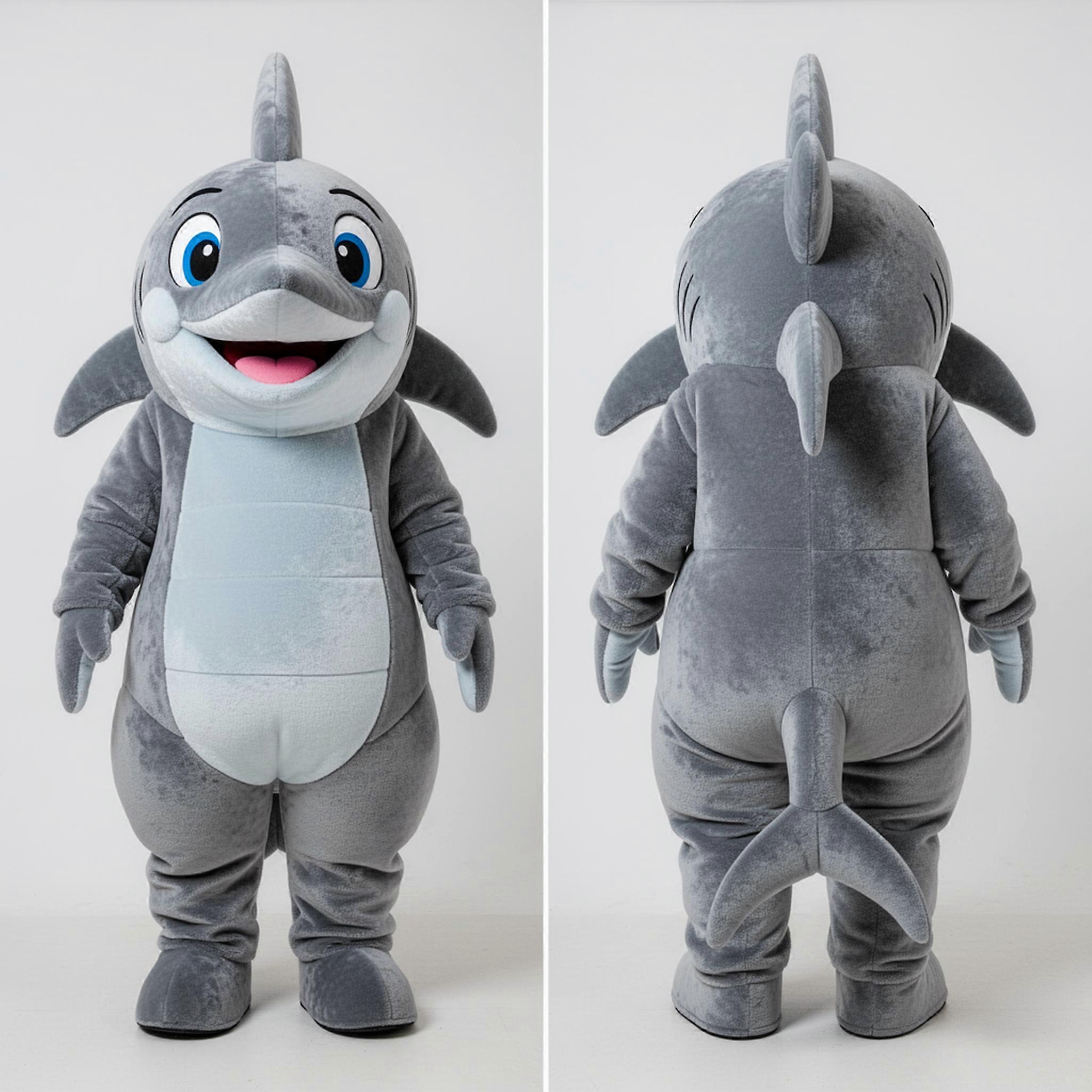 MASTICOT Matte Gray Streamlined Swordfish Mascot