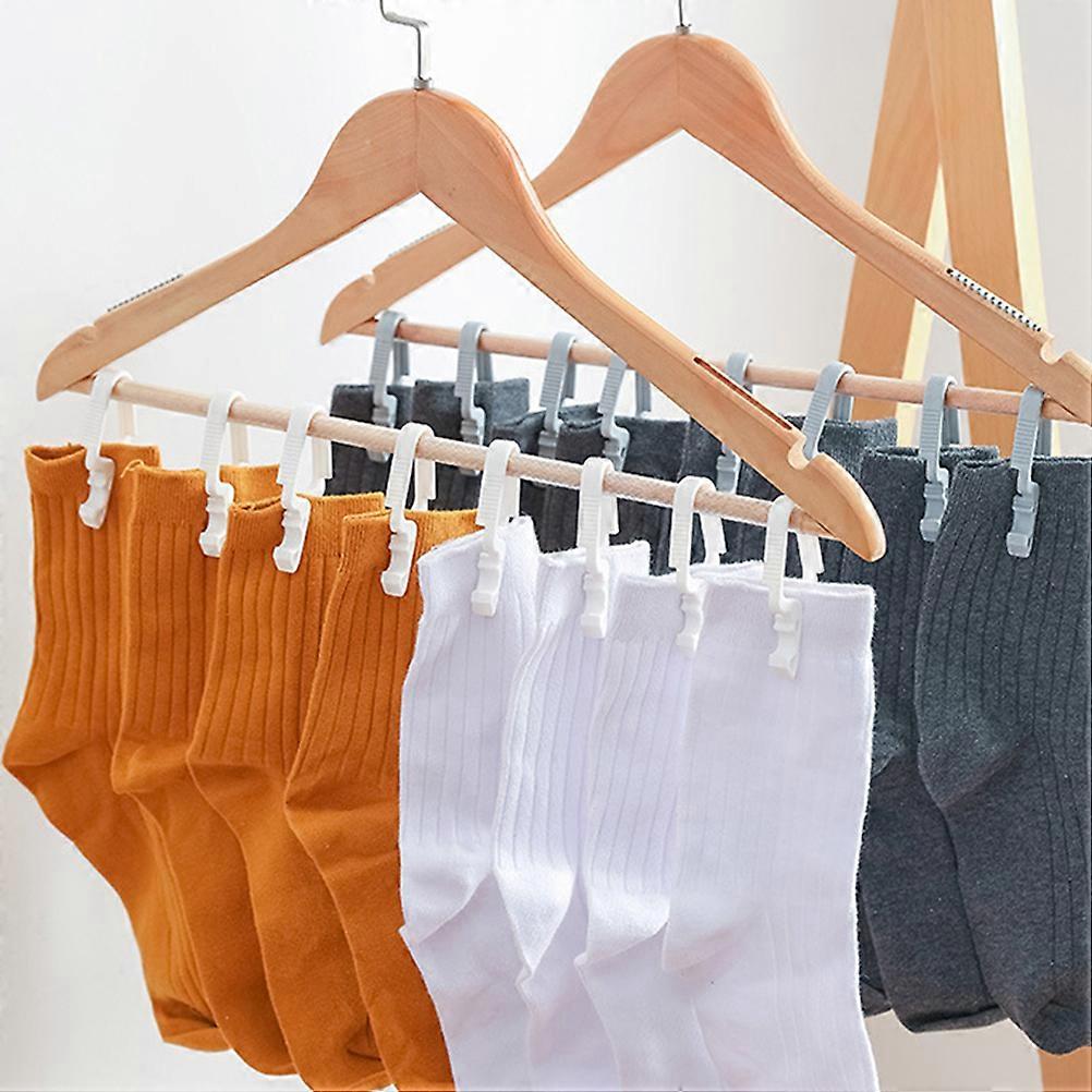 Plastic Changing Clothes Clips Assorted Color for Home Use 24Pcs