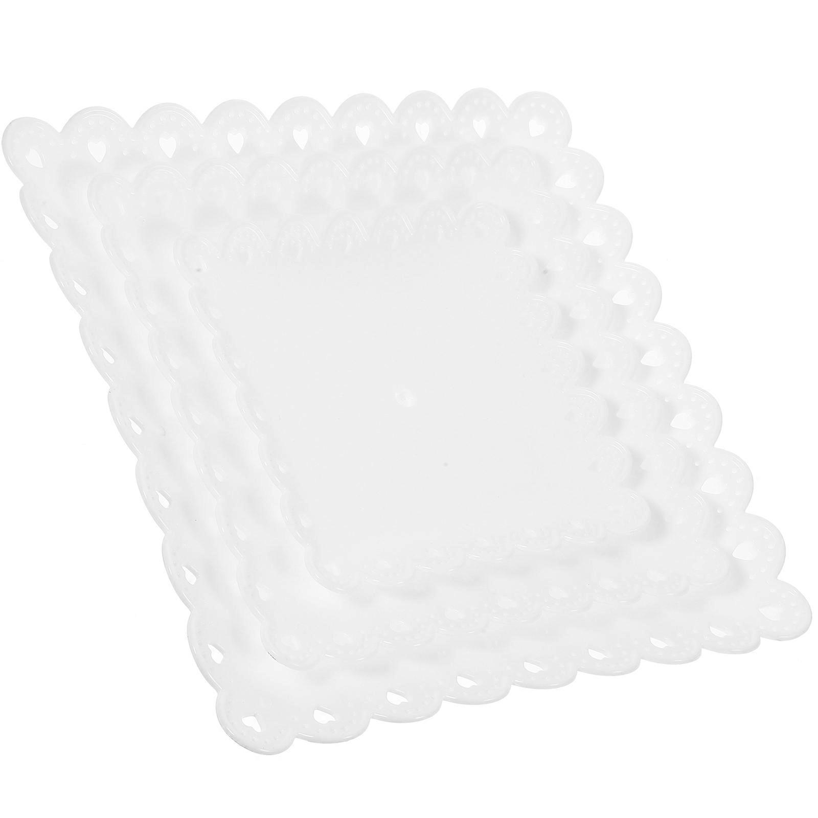 Fruit Tray Rectangular Tray for Storage White Candy Dish Holiday Use