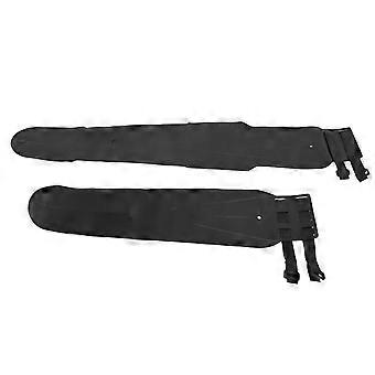 2pcs Bicycle Fenders PP Waterproof Rollable Bike Front Rear Mudguard for Folding Mountain Bike Rainy Day