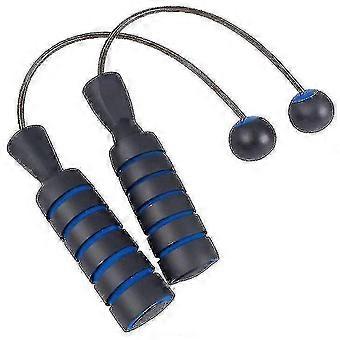 Adjustable Tangle-Free Cordless Fitness Skipping Rope Blue