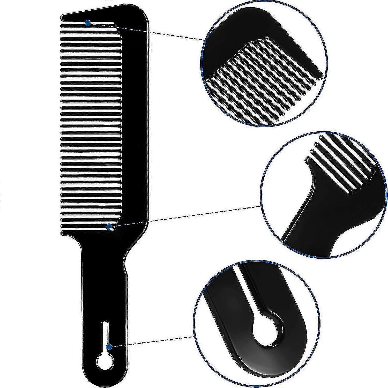 3 Pack Barber Combs Clipper Comb (black)