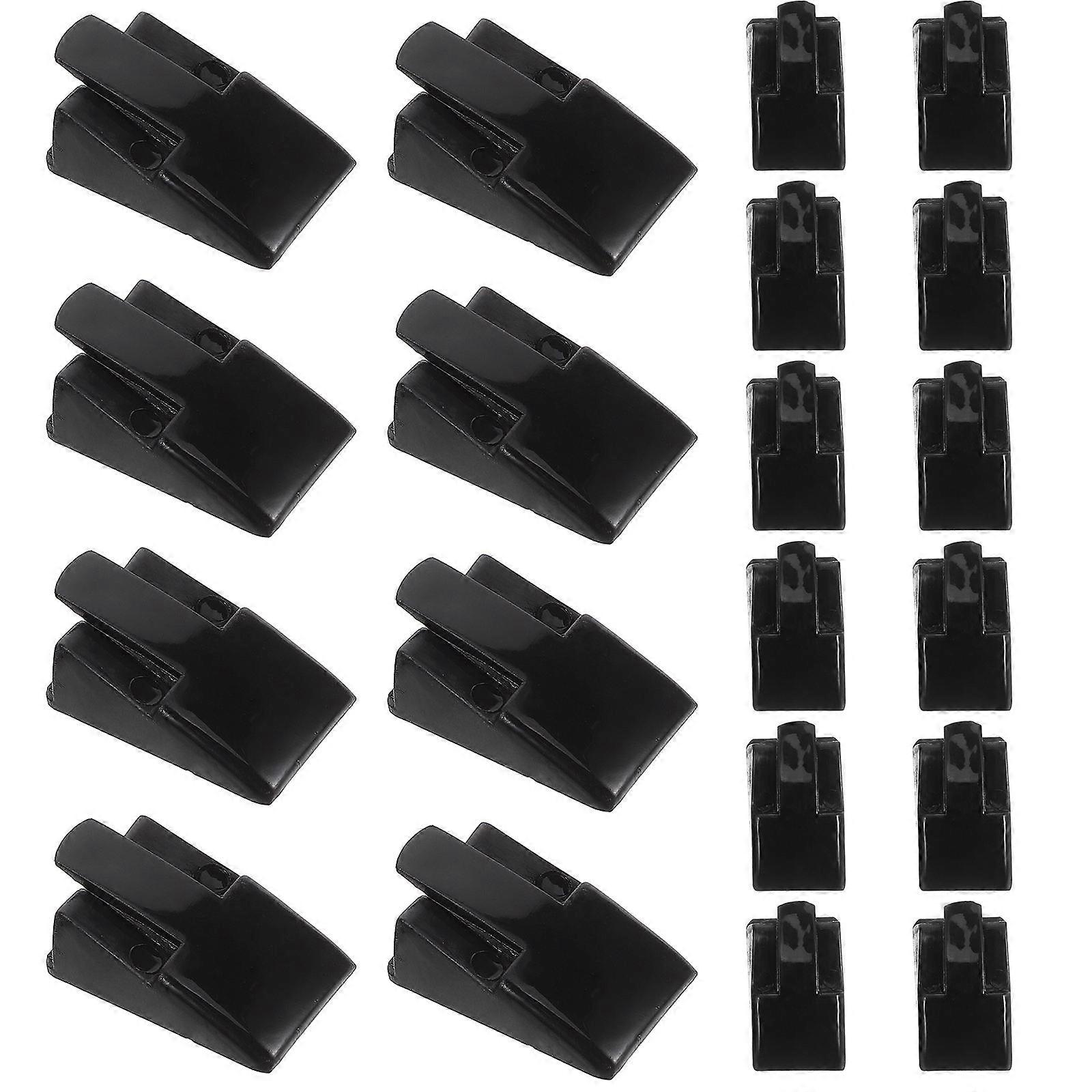 Black Plastic Ring Organizer for Display with 60Pcs Simple Holders