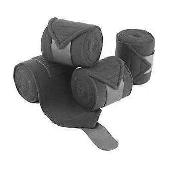Breathable fleece leg bandages for racing horses, special leg protectors, equestrian supplies, gray, 4-pack499