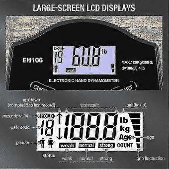 Digital Hand Grip Strength Meter 396lbs/180kg compatible with Grip Strength Testing and Improvement