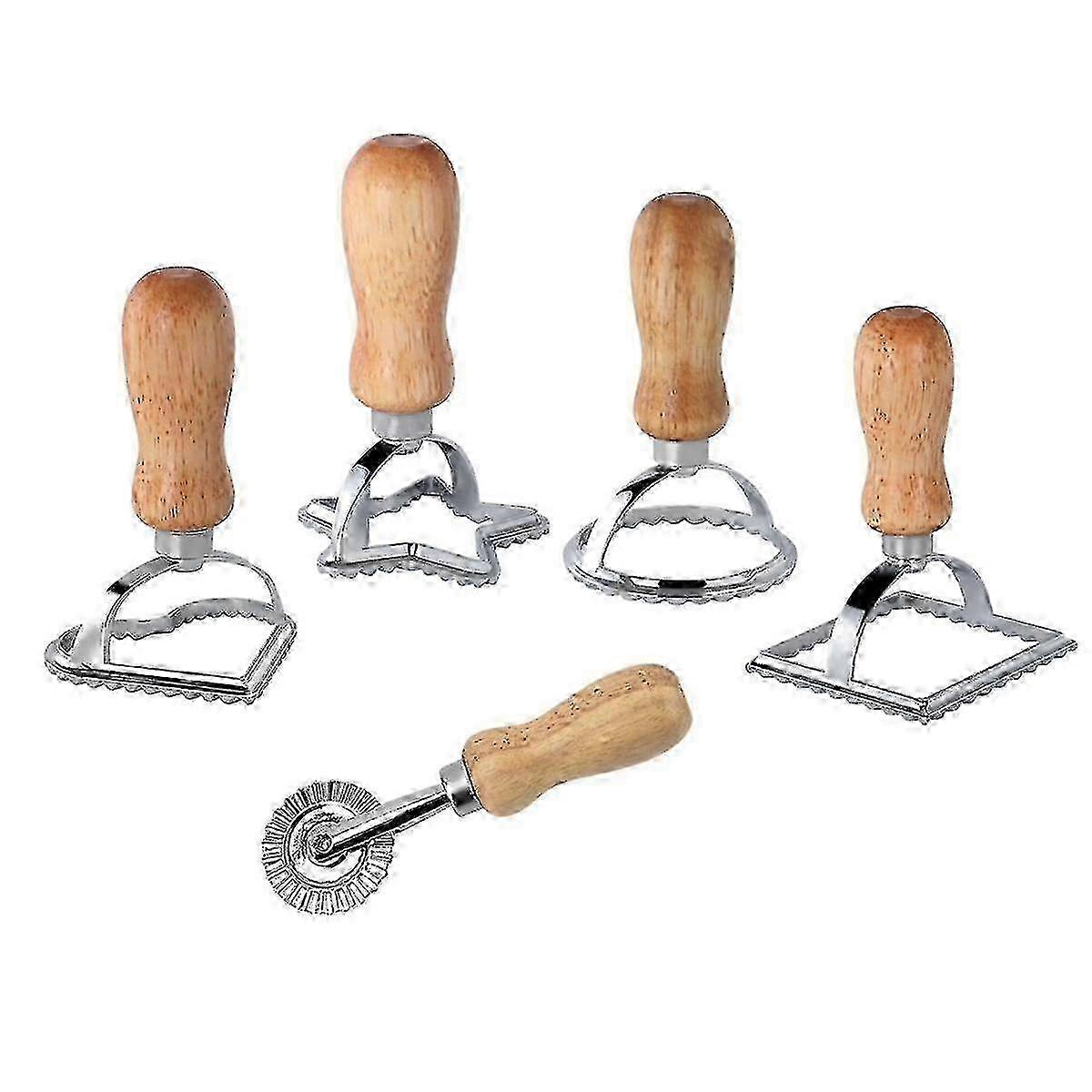 Five-Piece Ravioli Roller Wheel Set