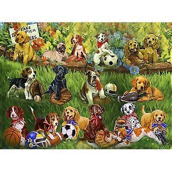 Jigsaw Puzzles for Adults 500 Piece Pet Garden Theme Challenging Family Activity Gift