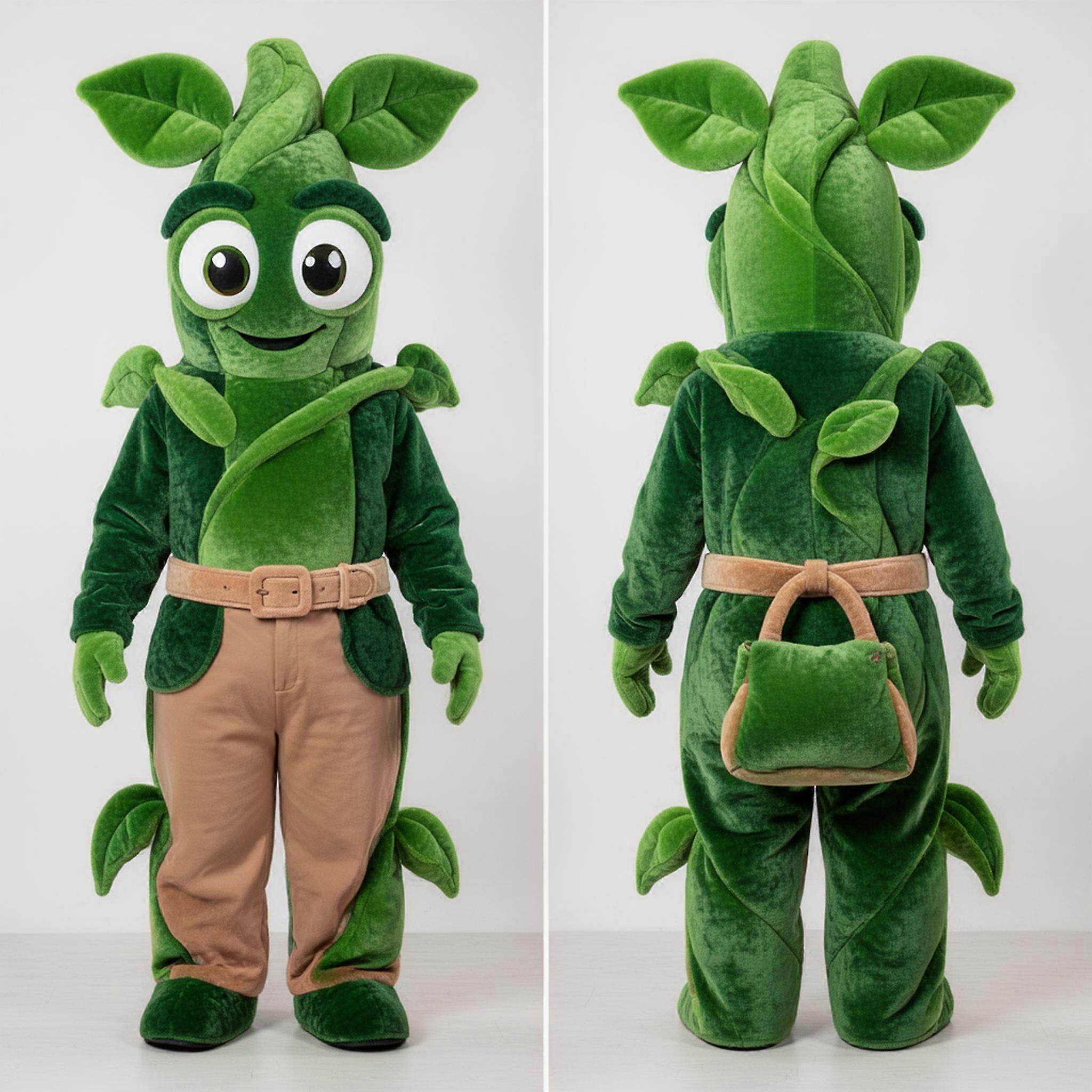 MASTICOT Forest Green Padded Beanstalk Mascot