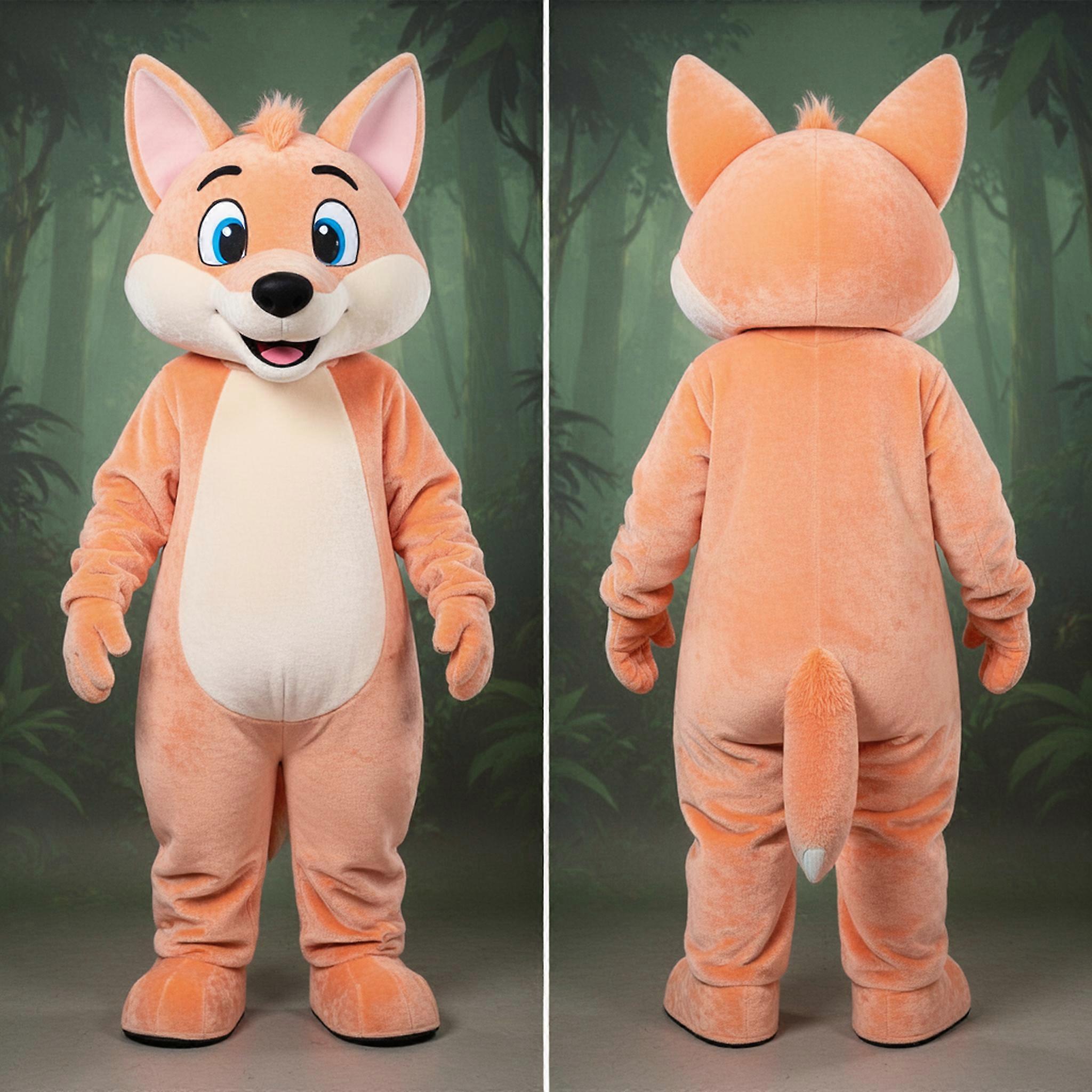 MASTICOT Peach Soft Rounded Dingo Mascot