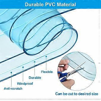 1Pc Cuttable Clear PVC Pet Door Flap Waterproof Thermal‑Insulated Replacement Dog‑House Door Curtain Dust‑Proof Easy‑Install Pet