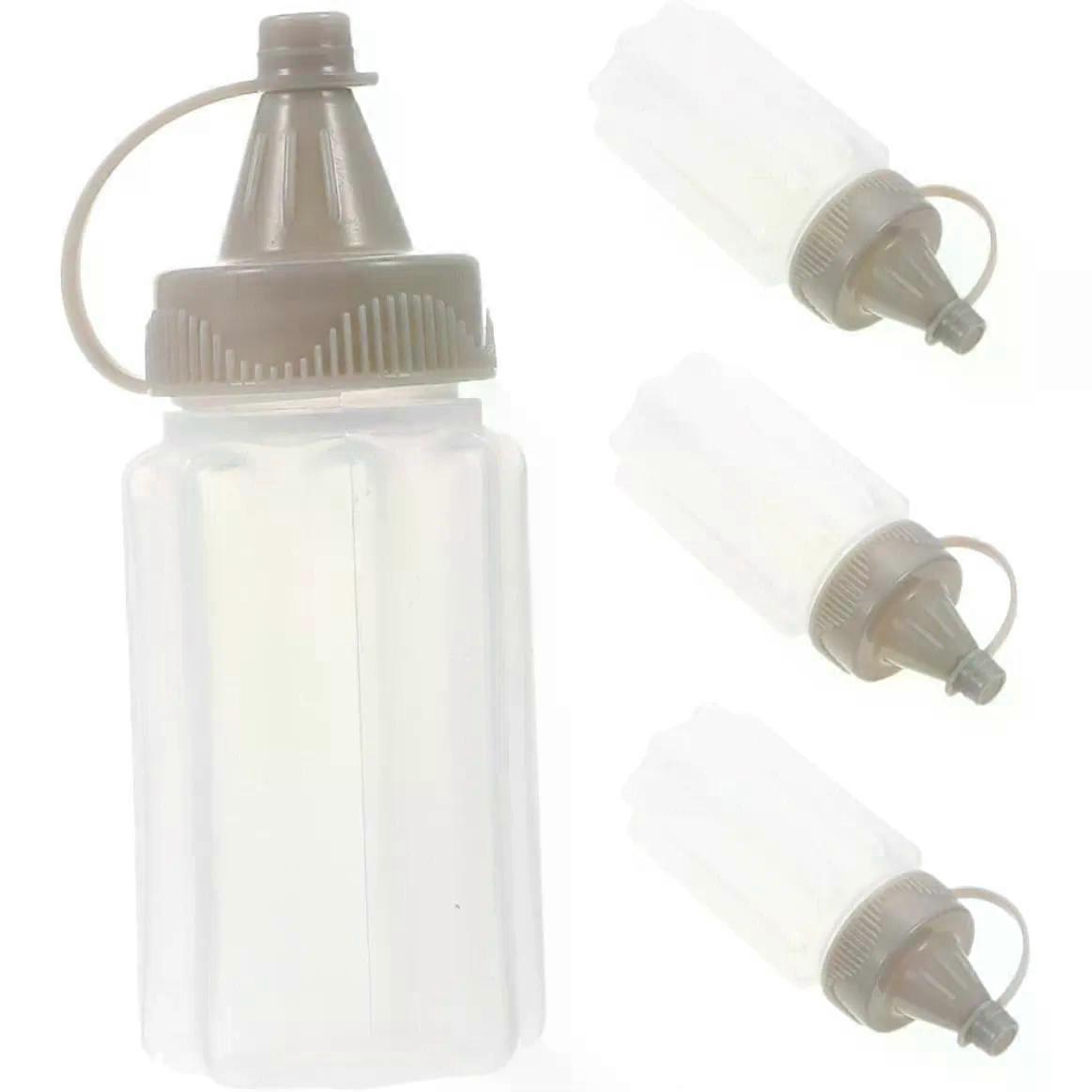 Condiment Squeeze Bottles 4 Pack 30ml White for Lunch Boxes