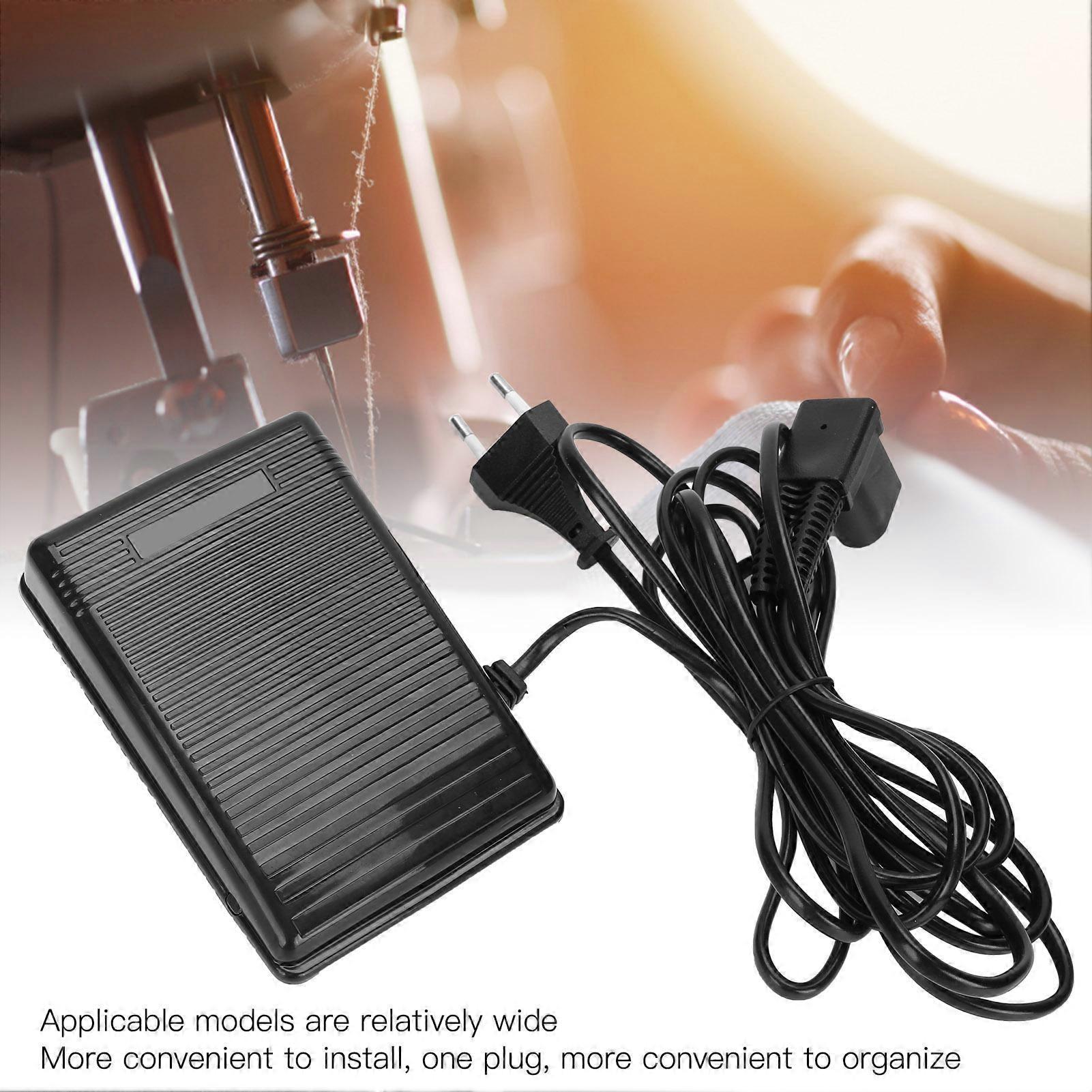 Sewing Machine Foot Pedal MultiFunction Controller 3 Pin Plug with 2m/6.6ft Cord Length