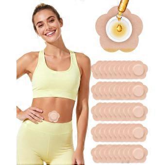 54PCS Castor Oil Patches for Belly Button - Leak-Proof & Breathable