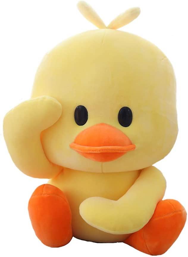 11.8インチぬいぐるみアヒルぬいぐるみ動物ソフトトイイエローアヒルリングダッキースタッフ、子供の赤ちゃんのための面白いかわいいギフト