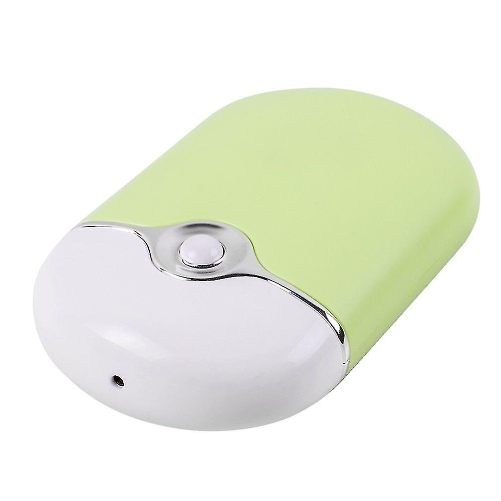 Handheld Usb Rechargeable Bladeless Fan (green)