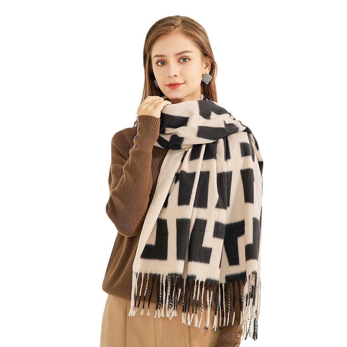 Imitation Cashmere Tassels Women's Fall Winter Scarf Blanket Wrap Shawl Stole Warm Soft