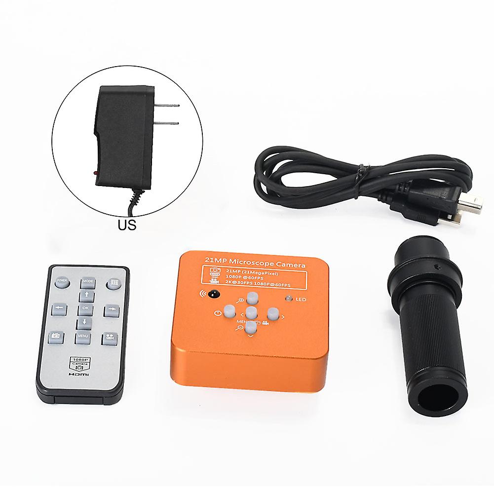 34MP HDMI USB Industrial Microscope Camera High Definition Digital Magnifier Lens for Cameras Phone