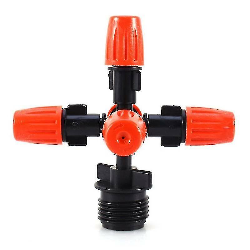 Garden Sprinkler Irrigation Mist Fog 5-head Nozzle Spray 1/2 " Mounting Adapter NIUNIU