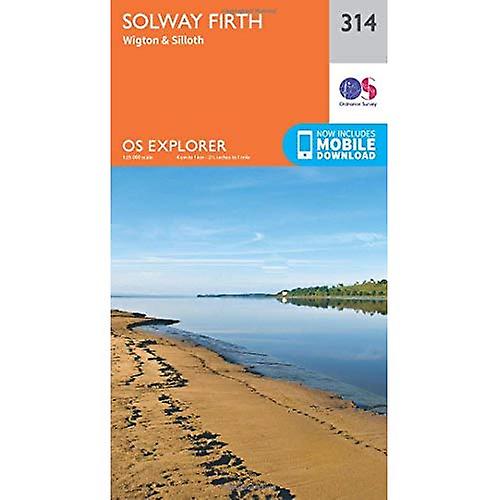OS Explorer mapa (314) Solway Firth, Wigton y Silloth