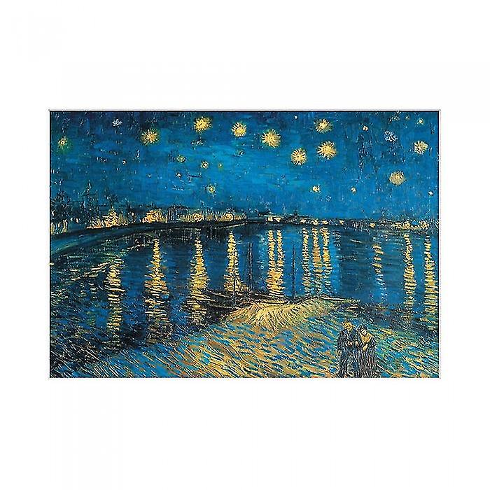 Vincent Van Gogh Night At The Rhone Print
