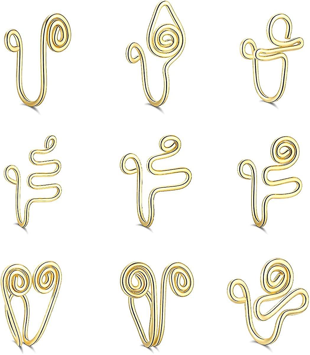 African Nose Cuff, Nose Cuff Non Piercing, Gold Nose Cuff, Fake Nose Ring, Clip On Nose Ring For Wom