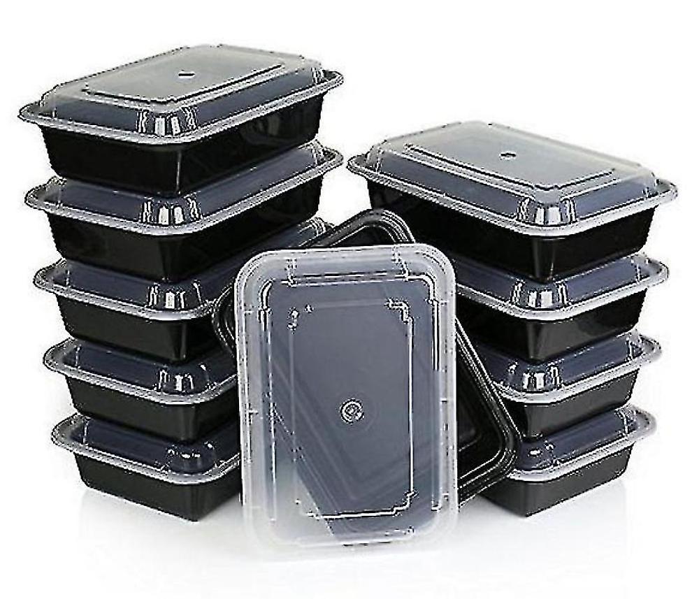  10 Pack Premium Stackable Microwave Re-usable Lunchbox Food Container Meal Boxes