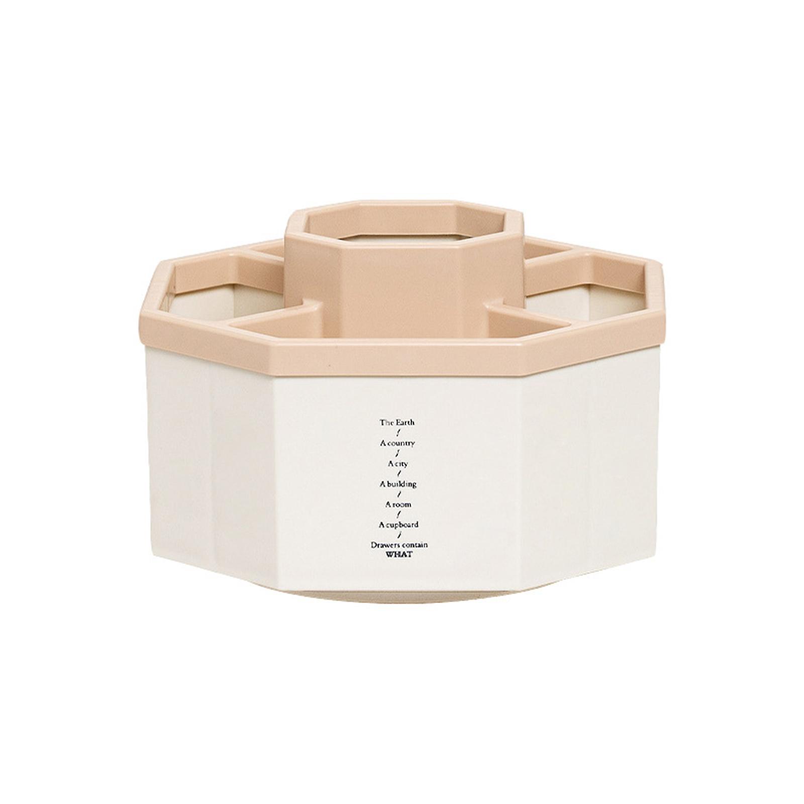 360 Rotating Pencil Holder Stand 5 Grid Office Storage Organize for Students