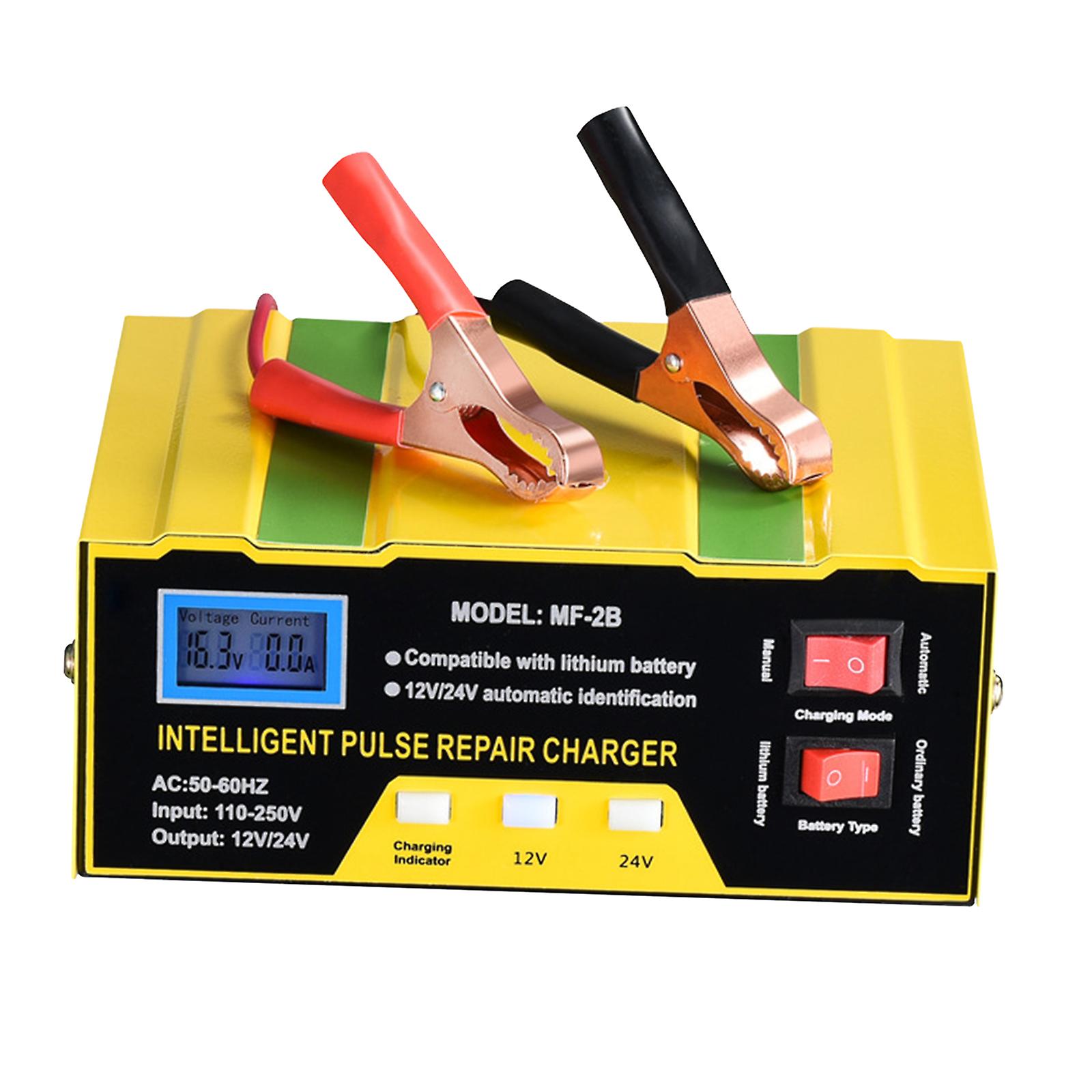 10A 12/24V Smart Pulse Car Battery Charger Maintainer Automatic LCD Display