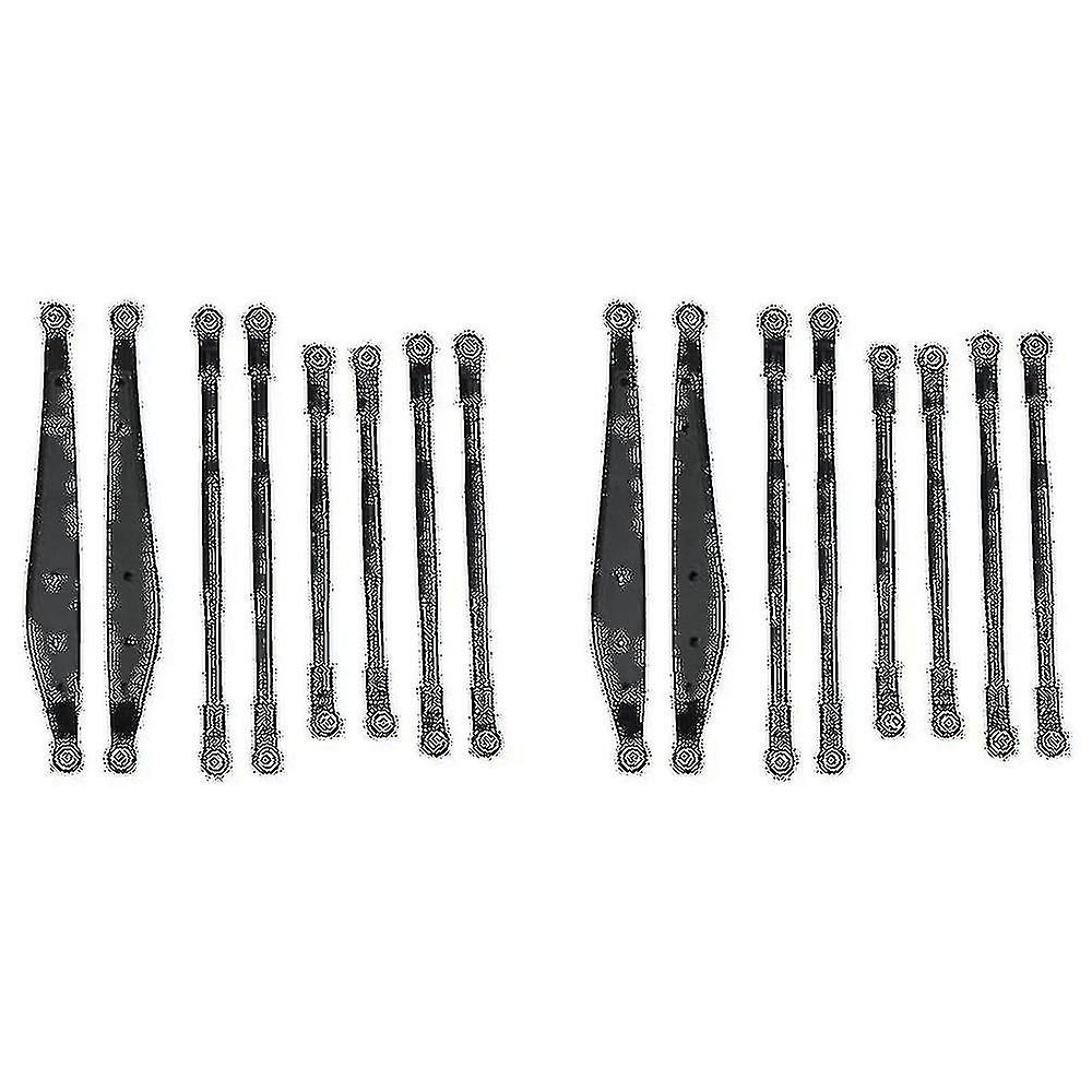 16 Pcs Metal Link Rod Linkage Rear Trailing Arm Set For Axial Rbx10 Ryft 1/10 Rc Crawler Upgrade Pa