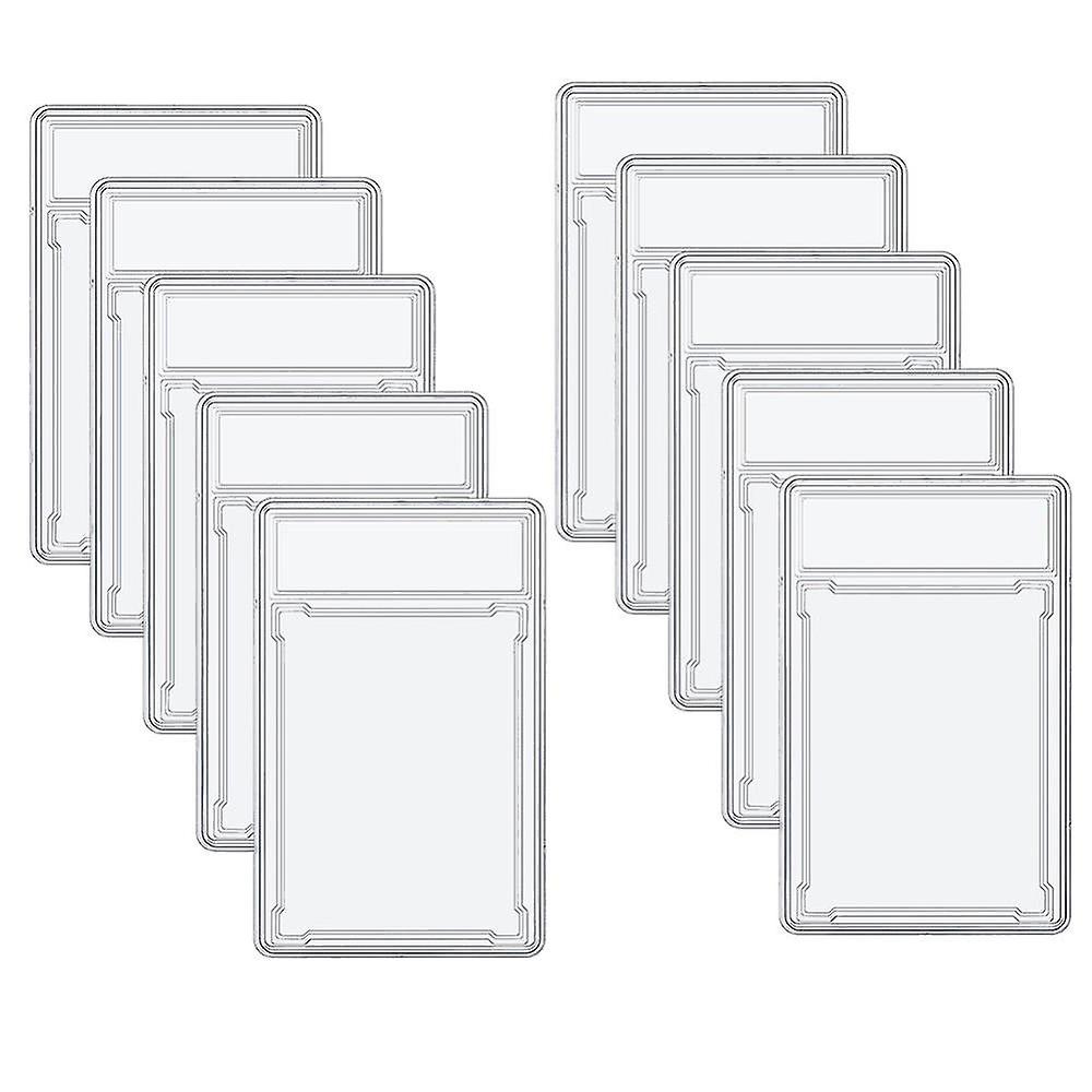 10 Stück Sammelkarten Protector Case Acryl klar abgestufte Kartenhalter mit Position Hard Card Sleev