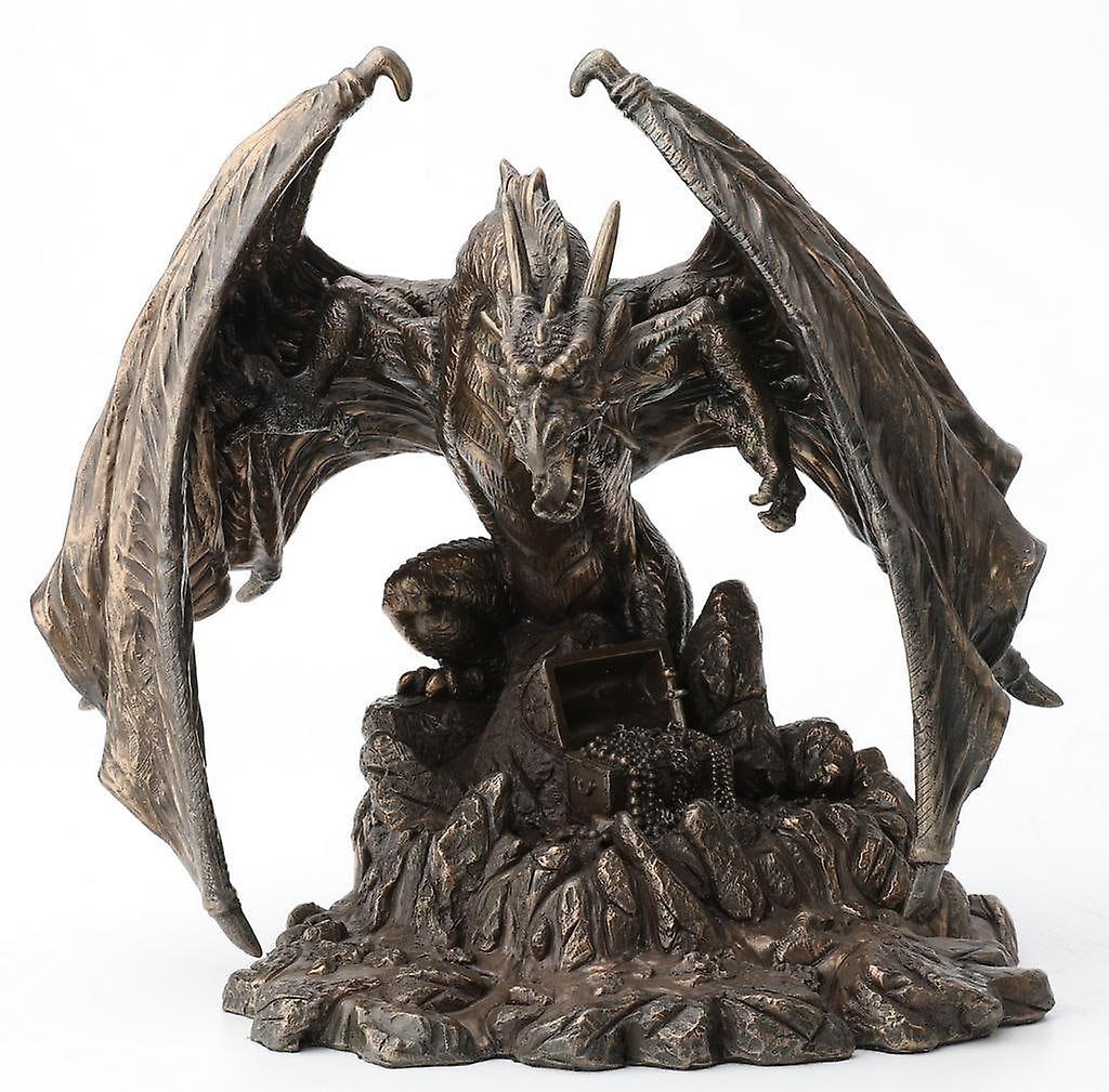 Snarlfyre Dragon King With Treasure Hoard Figurine