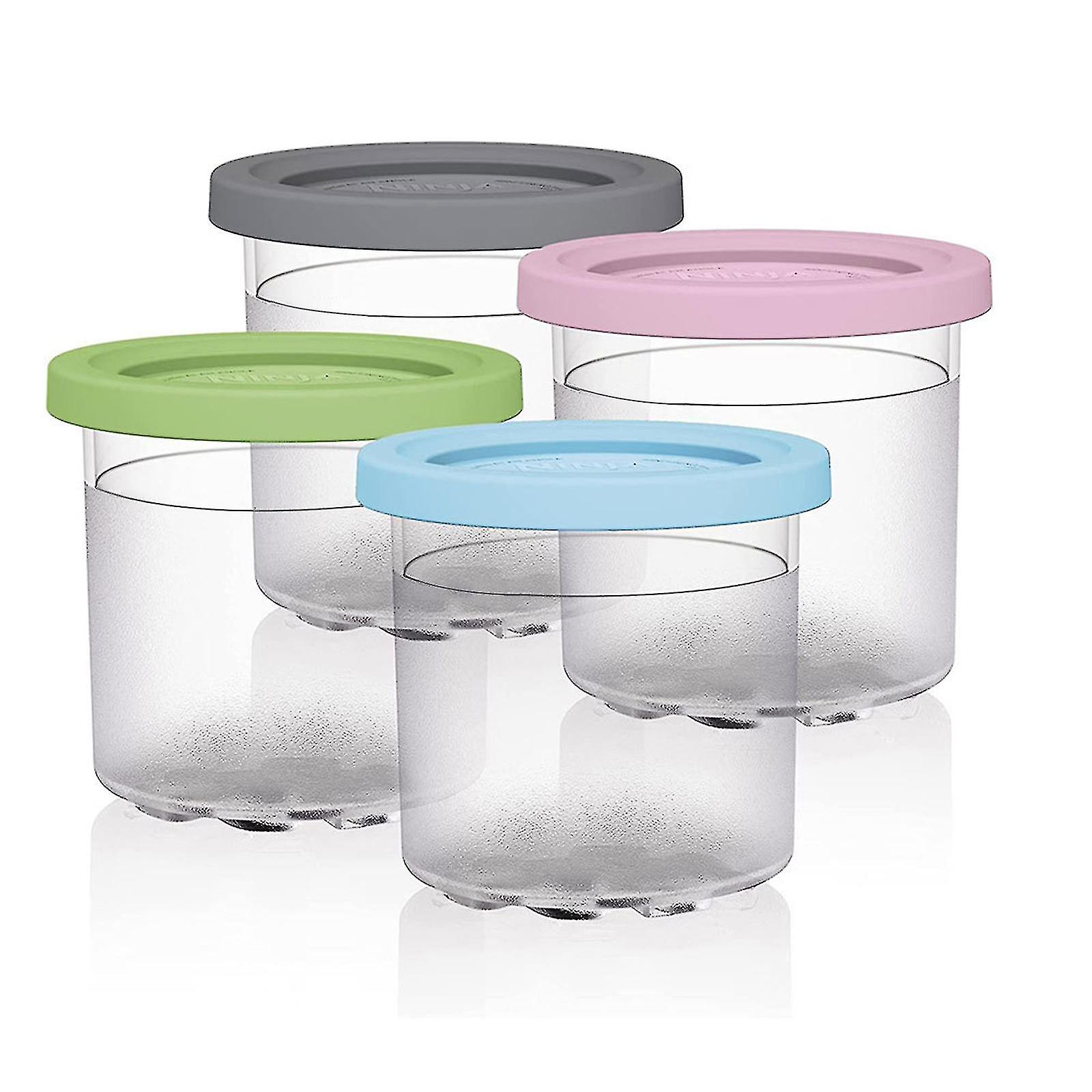 Ice Cream Pints Containers With Lids Replacements For Ninja Creami Pints Ice Cream Maker Dishwasher Safe