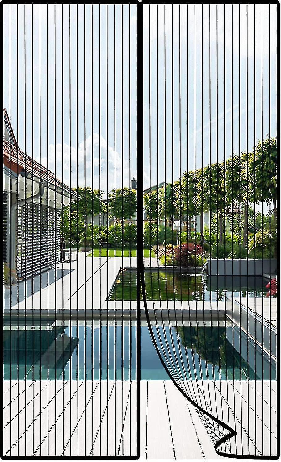 Magnetic Mosquito Net Door, 120x220cm Mosquito Net For Door, Magnetic Mosquito Net Door Curtain, Anti Fly Curtains With Magnetic Strips Automatic Clos