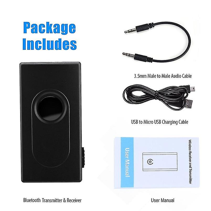 Bluetooth Transmitter And Receiver, 2-in-1 Wireless 3.5mm Adapter Low Latency, 2 Devices Simultaneously, For Tv/home Sound Sys