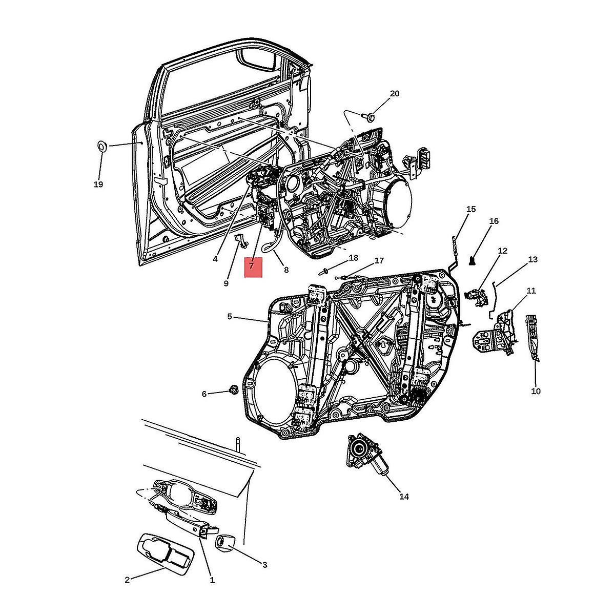 Left Latch Front Door Lock Actuator Latch Motor 931-759 68146027ac For Journey 300 68146027aa