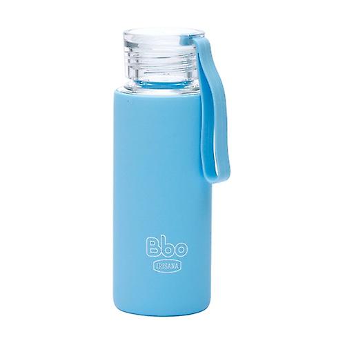 Bbo borosilicate bottle with blue silicone 330ml 1 unit (Blue)