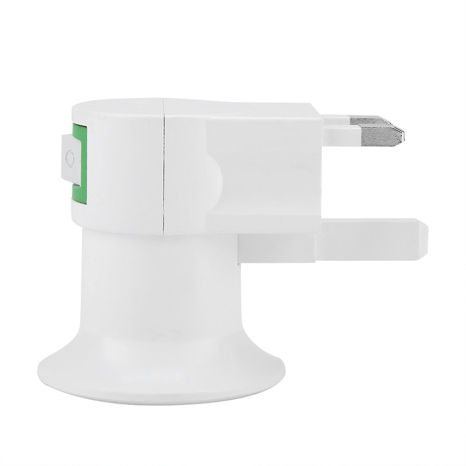 85V265V UK Plug E27 Bulb Converter Plugin Lamp Screw Socket Wall Light Fixture