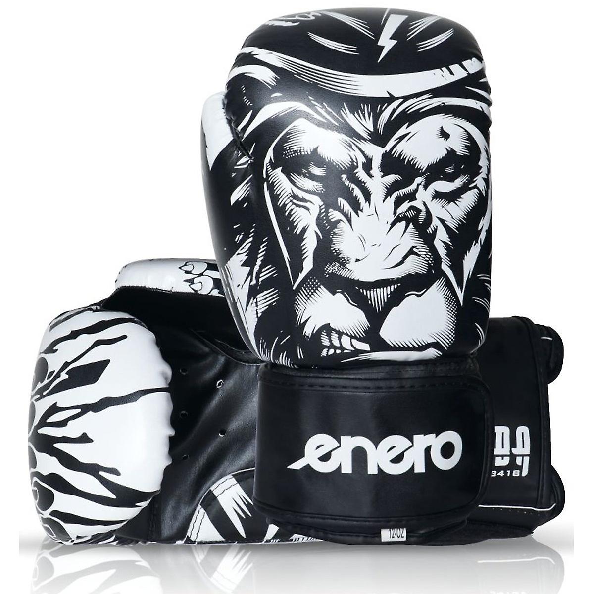 Guantes de boxeo - Tigre - Negro/Blanco - 8 oz