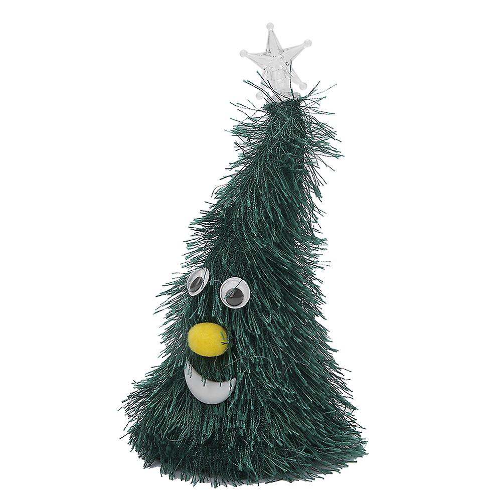 GPB 6in Electric Christmas Tree Toy with Light and Star Decor Xmas Gift Presents Toys for Children6in Christmas Tree with Light and Star