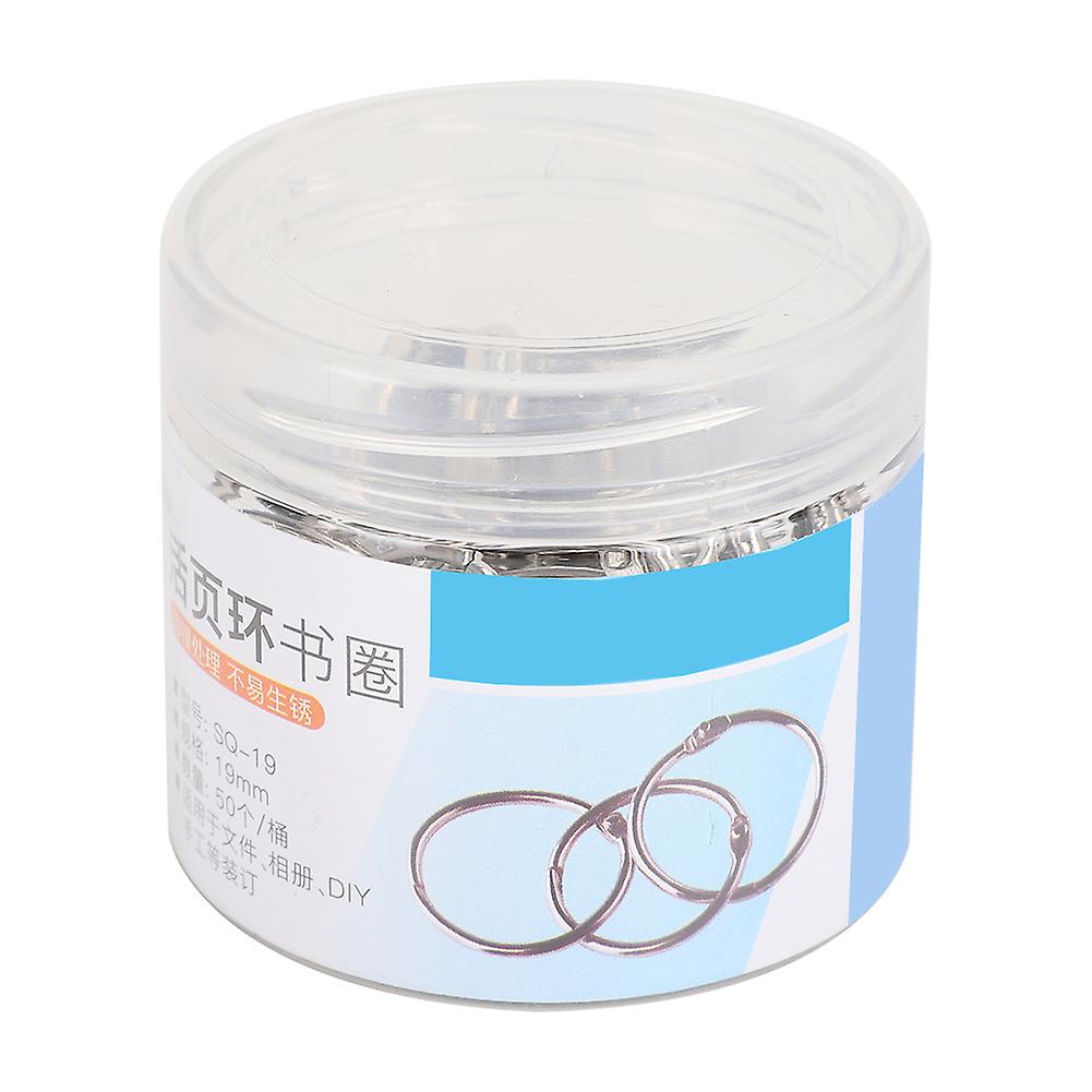 Tinplate Book Binder Loose Leaf Opening Circle Hoops for Scrapbook Album Stationery SuppliesSQ-19