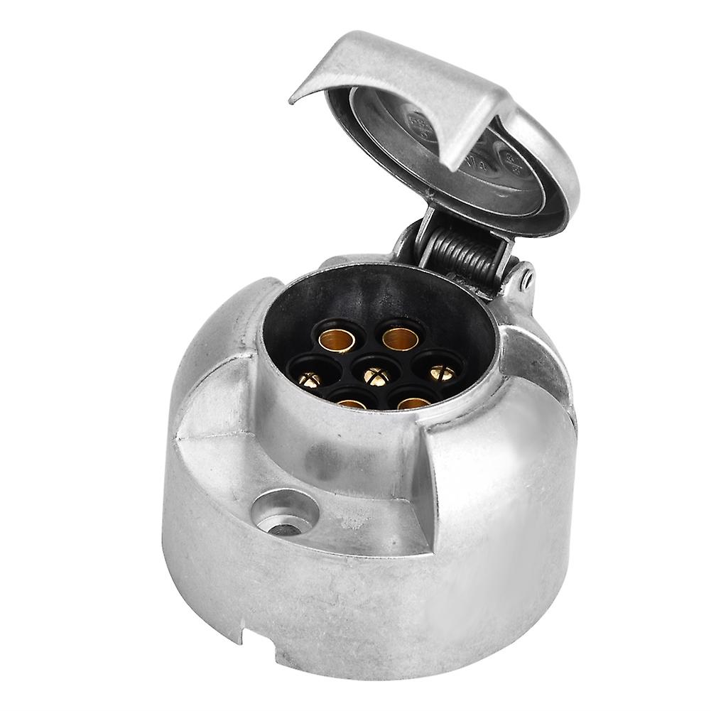 Trailer Plug Connector,7 Pin Car Trailer Towing Plug Trailer Socket Effortless Installation