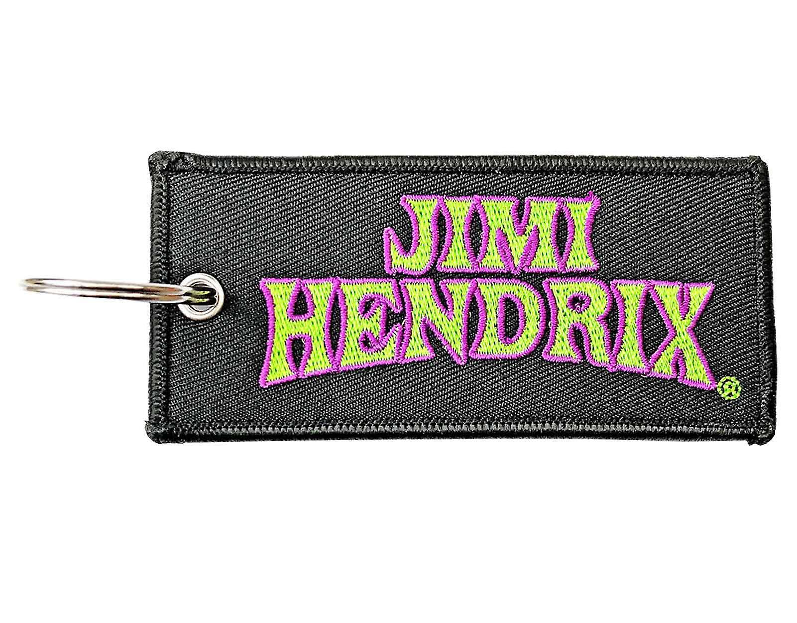 Jimi Hendrix Keyring Arched Logo Patch Keychain