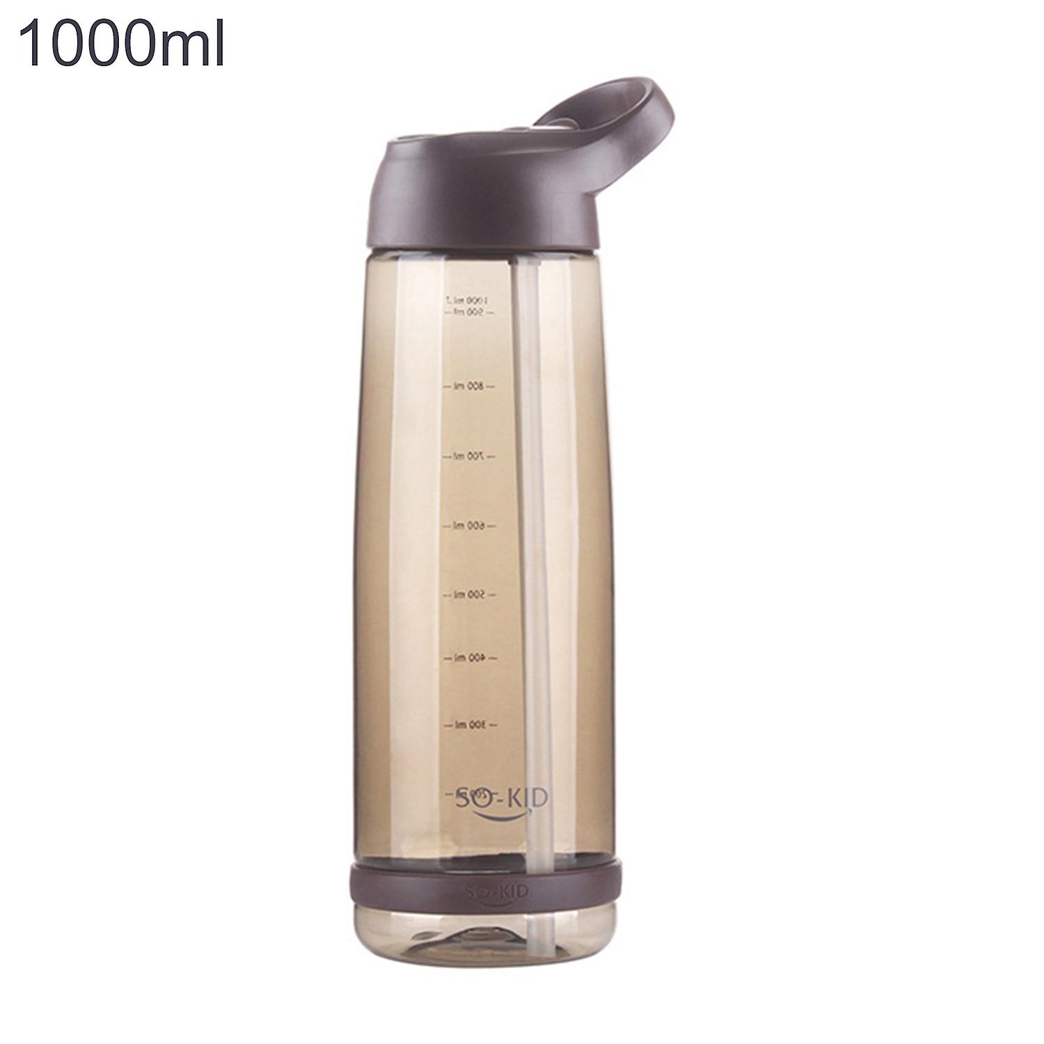 OuZhan Portable Large Capacity with Handle Outdoor Kettle Sports Drinking Straw Bottle