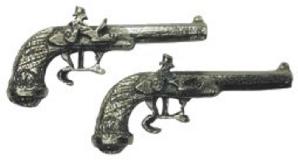 Dolls House 1:24 Scale Pair Of Duelling Pistols Wartime Ornamental Accessory