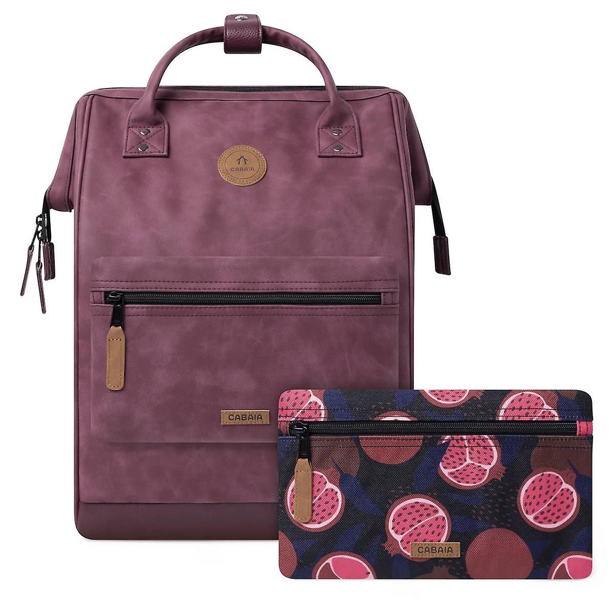 Cabaia Adventurer Vegan Nubuck Large Backpack - Delhi Red